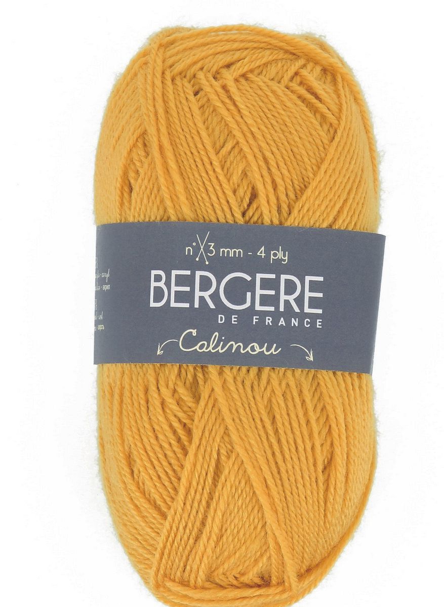 Bergere Calinou 75% Polyacryl, 25% Wolle 185m/50g,  Nadelstärke 2,5-3,0, Fb. Melon 
