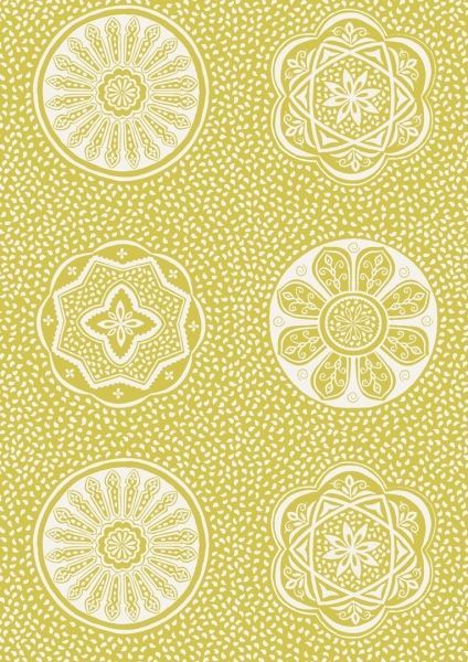 Lewis & Irene Marrakech Sunshine Circular Tile 112 cm breit, 100% Baumwolle Lewis & Irene Marrakech Sunshine Circular Tile 112 cm breit, 100% Baumwolle
