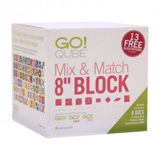 Accuquilt GO! Mix und Match Qube 8 inch (20,32 cm) Stanzformen Accuquilt GO! Mix und Match Qube 8 inch (20,32 cm) Stanzformen