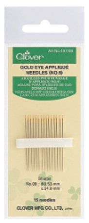 Clover MFG Co.Ltd.-Nähnadeln lang z.Appliz. Nr.9/VE12_24-497-09_