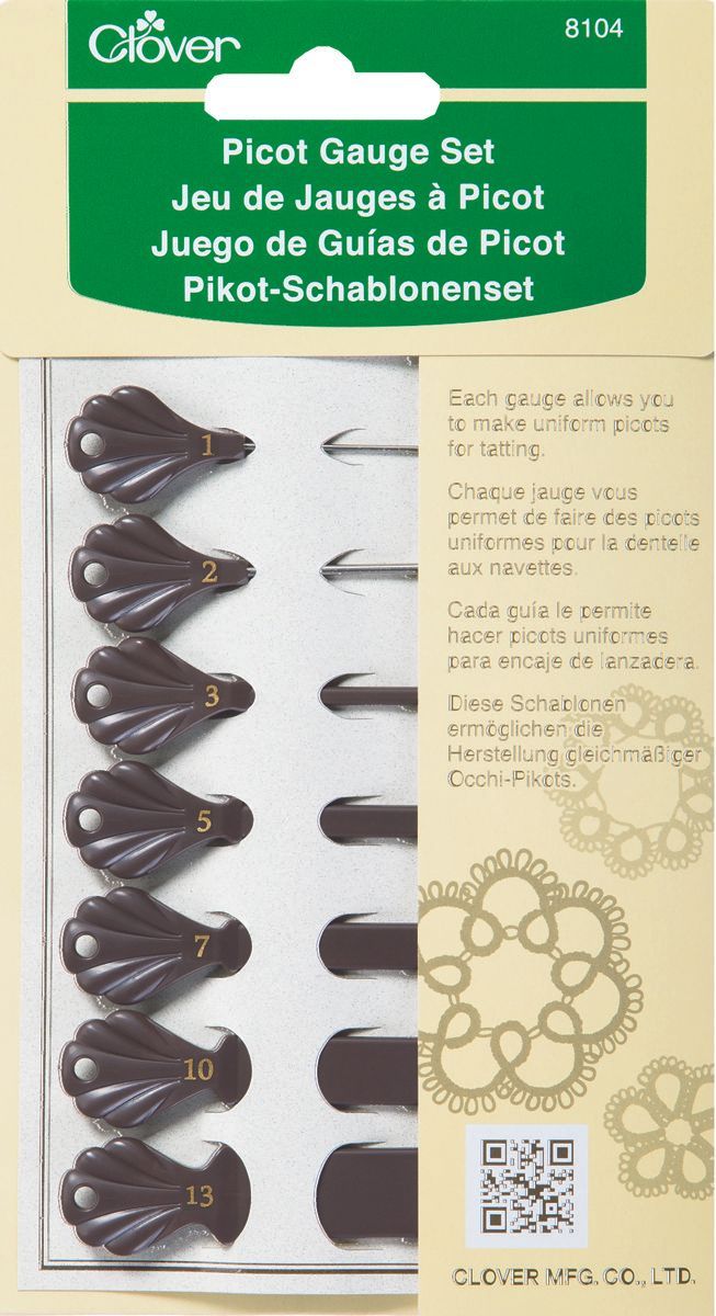Clover MFG Co.Ltd.-Clover Pikot-Schablonenset  / VE3***_24-8104_