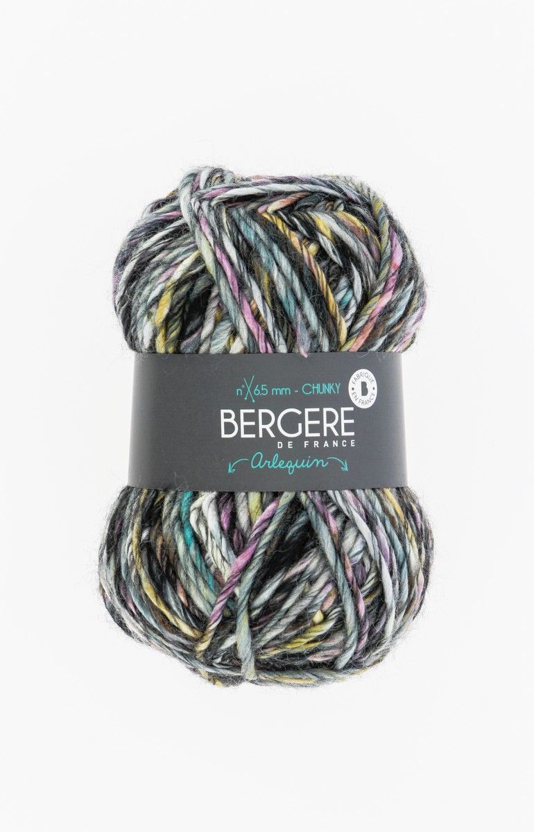 Bergere Arlequin 50% Wolle, 50% Polyacryl  100 m/100g,  Nadelstärke 6,0-6,5, Fb. Pierre