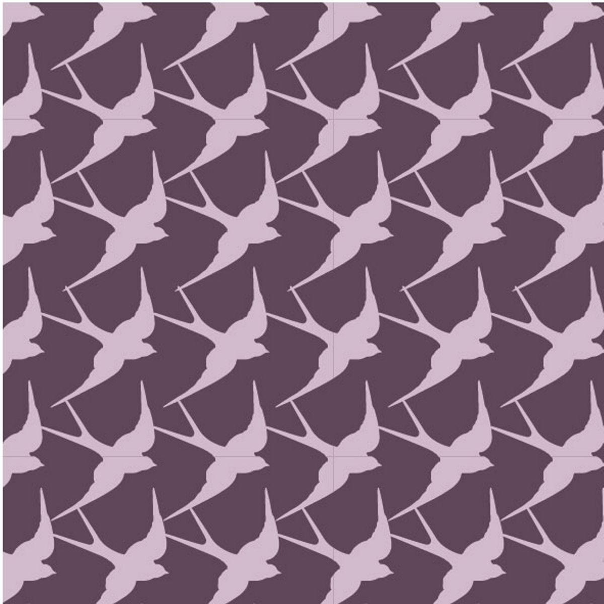 Visage Textiles Ltd-Baumwollstoff Flora And Fauna - Purple Birds_46-222703_