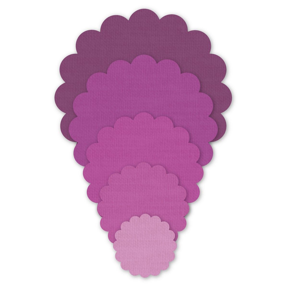 Crafters Edge Stanzform Set Kreise Scalloped Circles in 5 Größen Crafters Edge Stanzform Set Kreise Scalloped Circles in 5 Größen