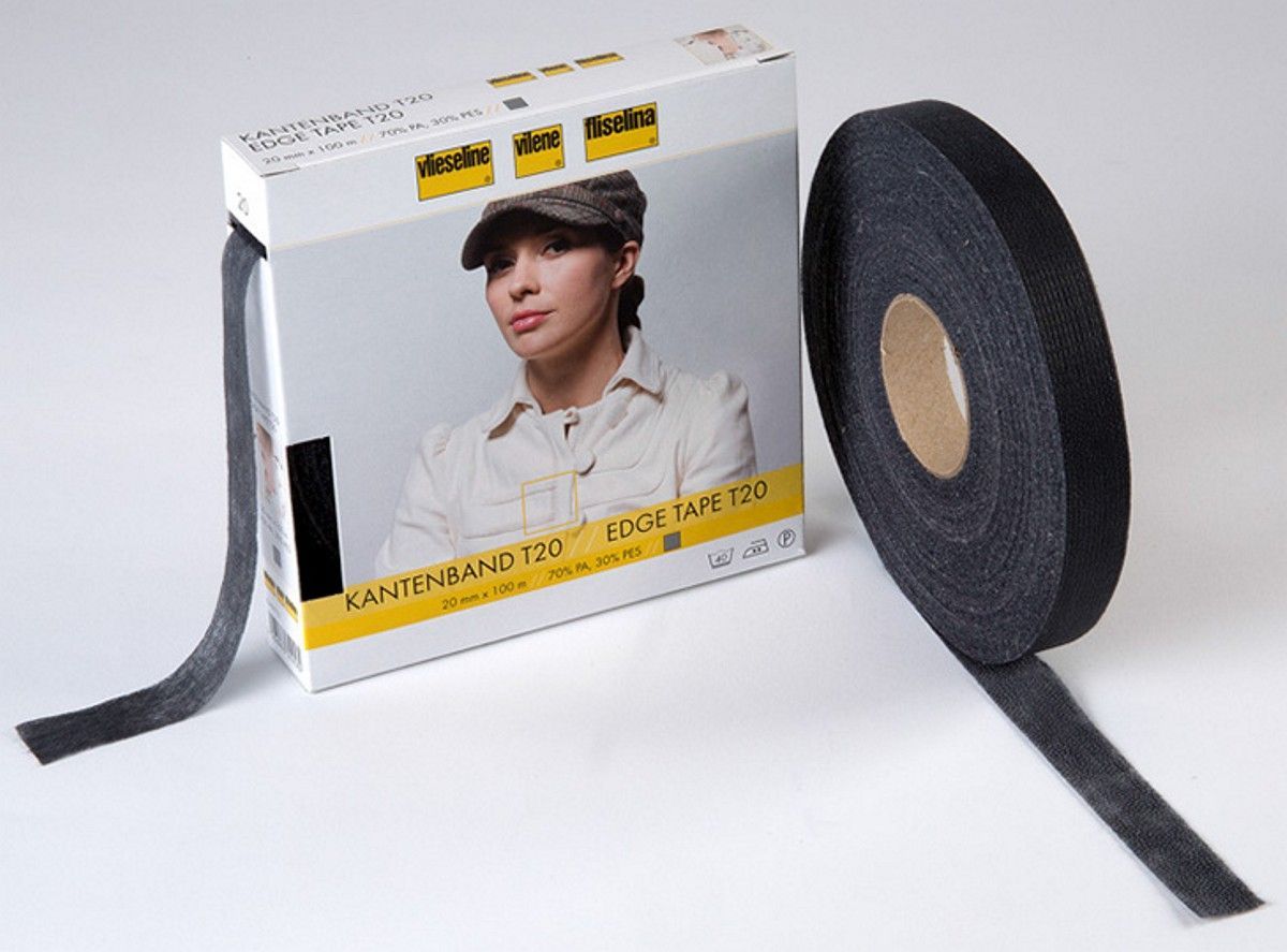 Vlieseline-Kantenband  T20 GP, 2cm x 100m, graphit_53429773_