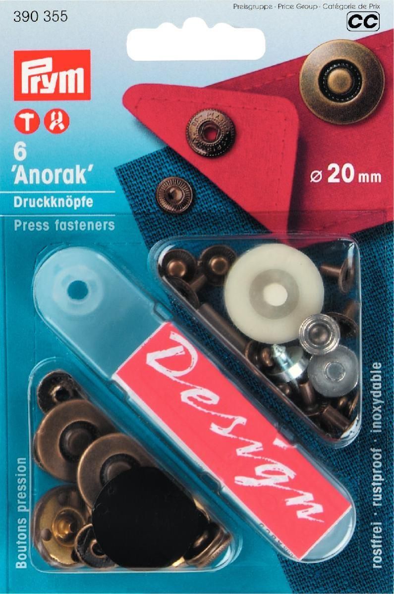 Prym Consumer Europe GmbH-NF-Druckknopf Anorak MS 6St_365-390355_