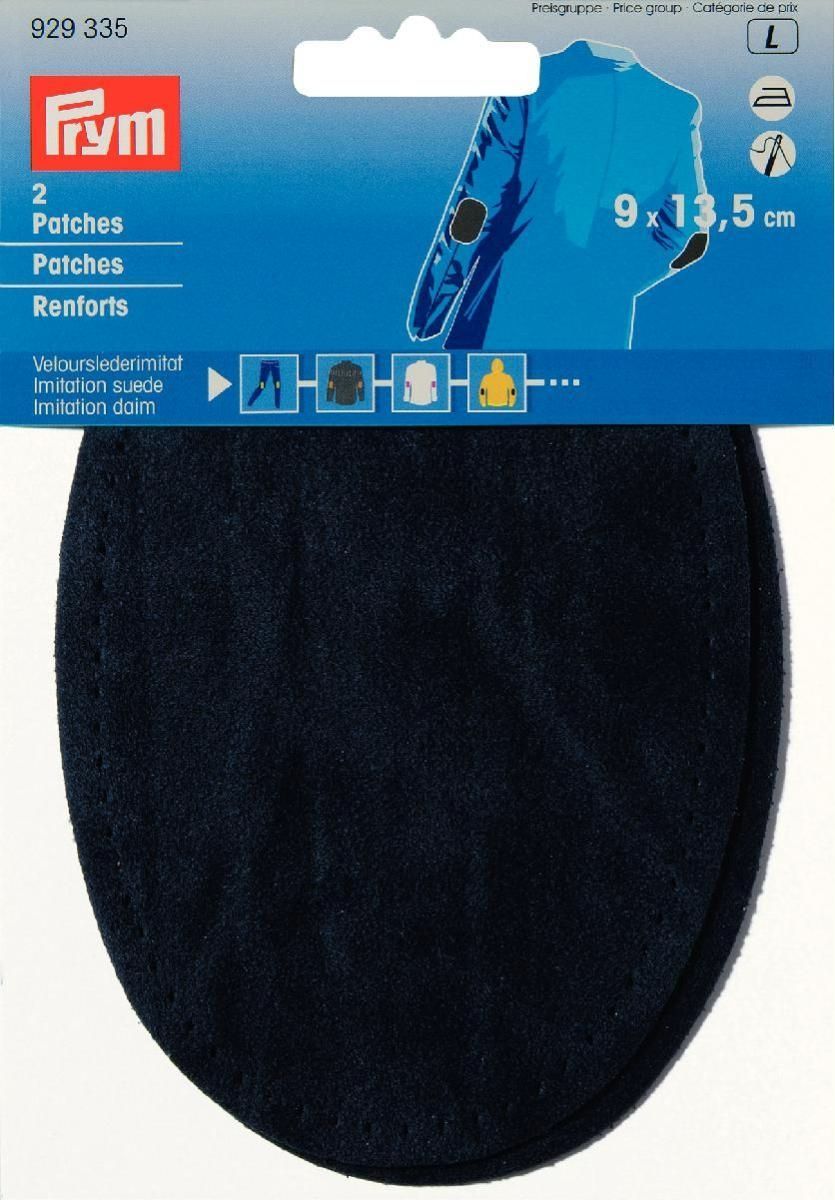 Prym Consumer Europe GmbH-Prym Patches Velourslederimitat aufbügelbar 9x13,5cm marine_365-929335_