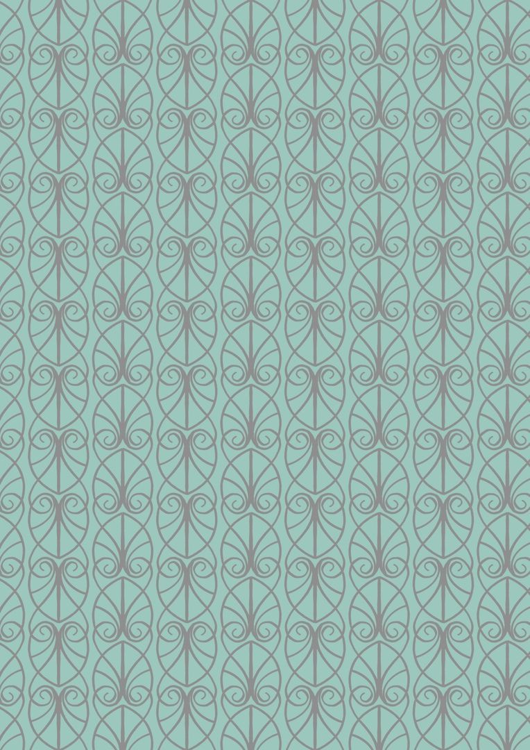 Lewis & Irene April Showers Parisian Fretwork on Aqua 10 m Ballen, 112 cm breit, 100 % Baumwolle