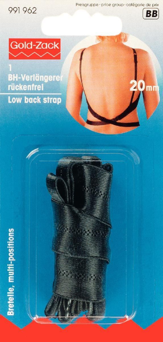 Prym Consumer Europe GmbH-BH-Verlängerer rückenfrei 20 mm schwarz_365-991962_