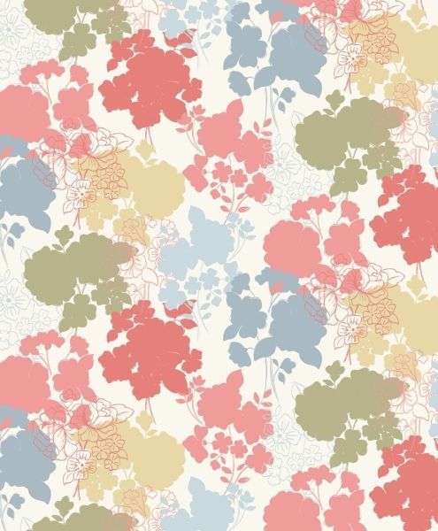 Lewis & Irene Ltd.-Lewis & Irene Timsbury Lane Sage Green & Multi Bouquet_36-A017-2_