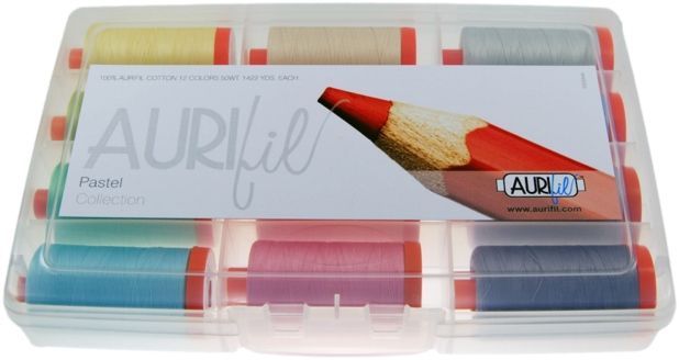 Aurifil The Pastel Collection 100% CO, 12 Colors, 1300m