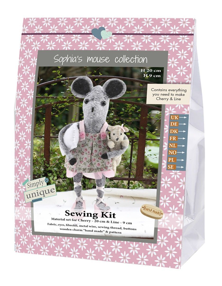 Go Handmade Cherry and Line - Sewing Kit 1x Cherry and Line Kit  Go Handmade Cherry and Line - Sewing Kit 1x Cherry and Line Kit