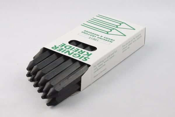 Oel-Signierkreide, 6-kant, 12 x 120 mm, unpapiert Weiß Oel-Signierkreide, 6-kant, 12 x 120 mm, unpapiert Weiß