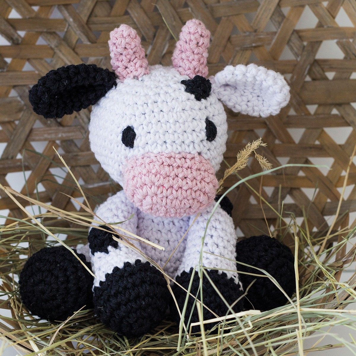 Hoooked BV-Hoooked Eco Barbante Kit, Cow Kirby_67-128pak_