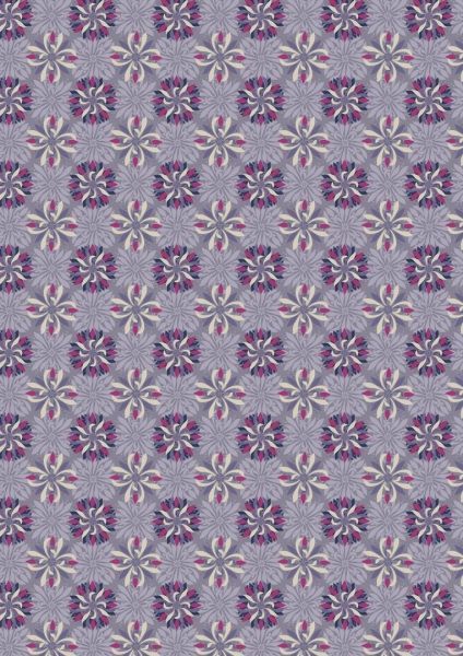 Lewis & Irene Ltd.-Lewis & Irene Manor House Light Circular Floral_36-A036-1_