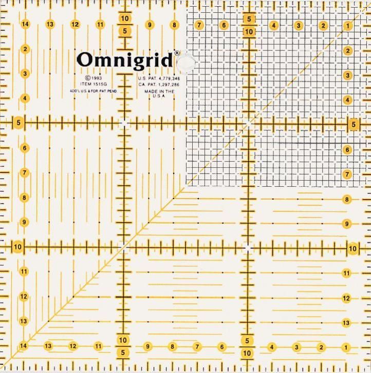 Omnigrid Ruler 15x15cm