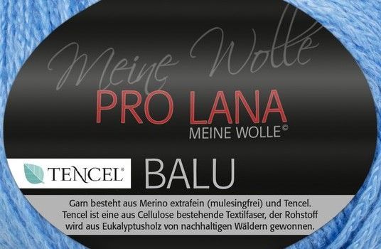 PRO LANA Balu, 42% Wolle (Merino) extrafein,  42% Lyocell (TENCEL®), 16% Polyamid, 50g