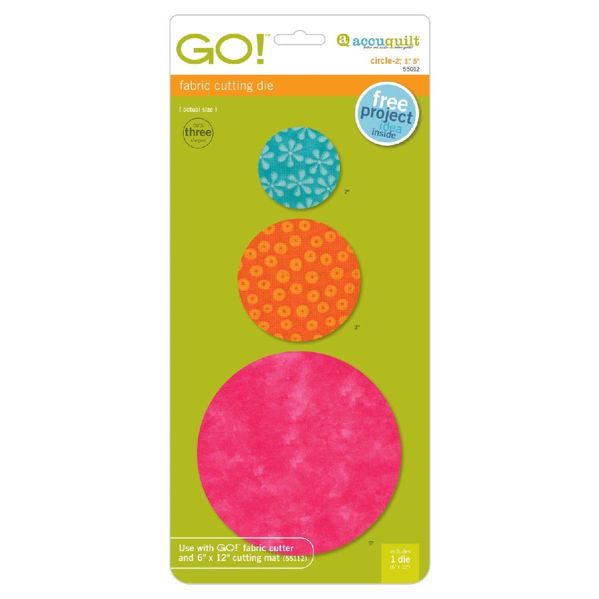 Accuquilt-Accuquilt Stanzform Circle 2, 3, 5 inch_28-55012_