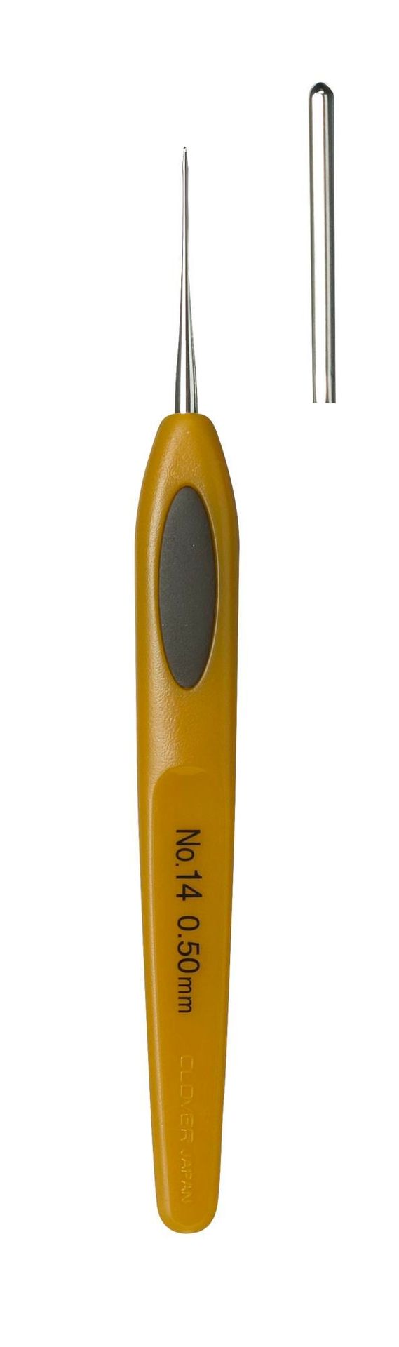 24-10010001_0 Clover Soft Touch Crochet Hook 0,50mm