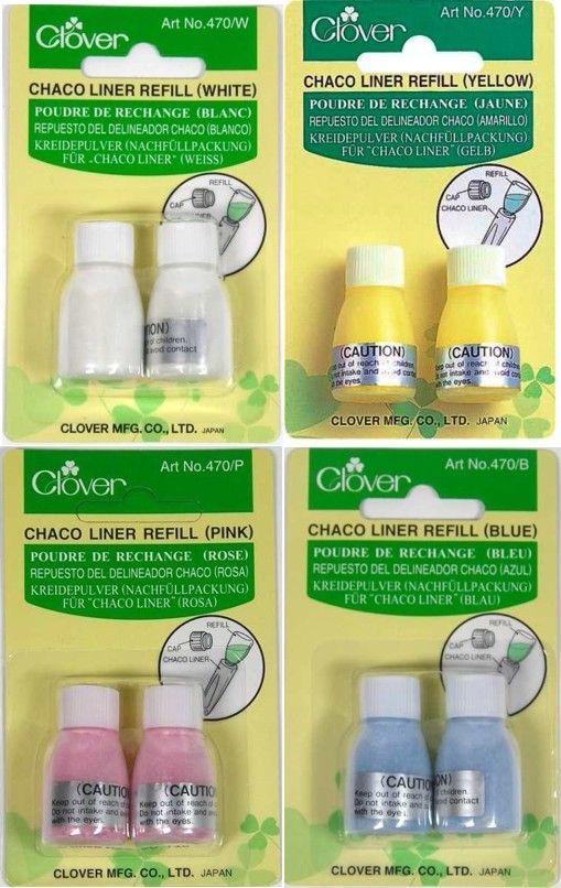 Clover MFG Co.Ltd.-Clover Kreidepulver für Chaco-Liner 2 x 2,8g / VE3_24-47_
