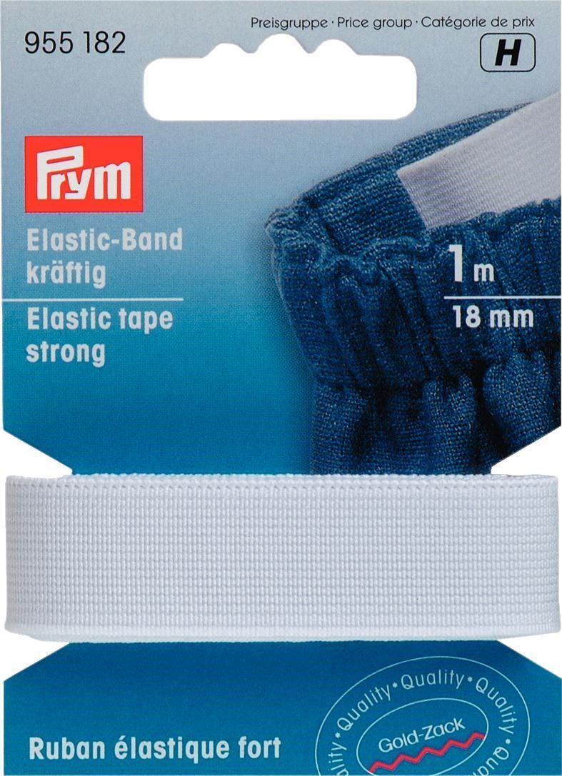Prym Consumer Europe GmbH-Elastic-Band kräftig 18 mm weiß_365-955182_