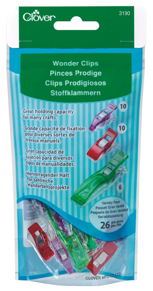 Clover Wonder Clips 26 pcs. pro Pack. in  in different sizes Clover Wonder Clips 26 pcs. pro Pack. in  in different sizes