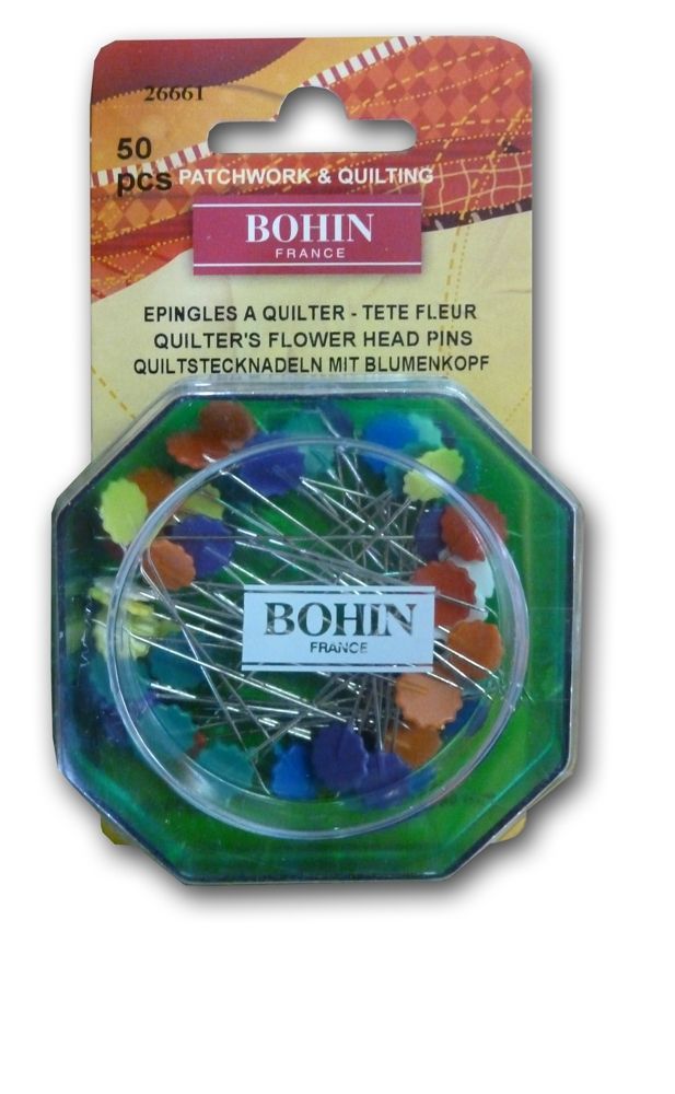 BOHIN France-Bohin Quiltstecknadeln mit Blumenkopf_61-2666_