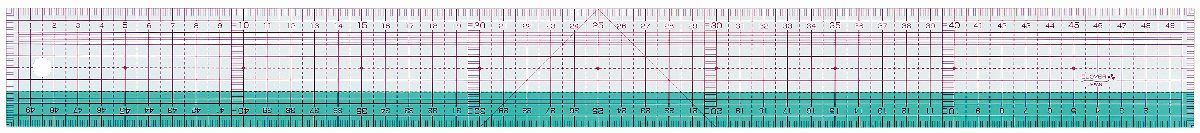Clover MFG Co.Ltd.-Clover Flexibles Stoffmesslineal 50cm_24-7703_